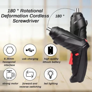47-in-1 Cordless Electric Screwdriver Set