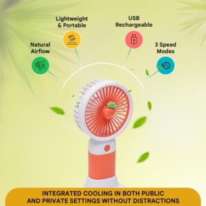 Lyto Mini Portable Hand Fan USB Type C Rechargeable 3 Speed