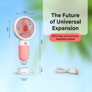 Lyto Mini Portable Hand Fan USB Type C Rechargeable 3 Speed