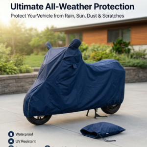 Heavy Duty Waterproof Bike Cover for Motorcycle & Scooter