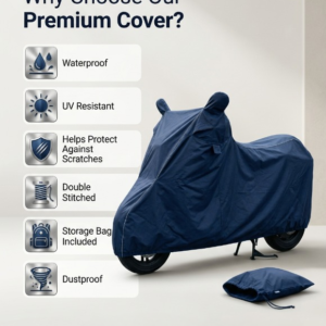 Heavy Duty Waterproof Bike Cover for Motorcycle & Scooter